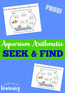 Aquarium Arithmetic Seek and Find