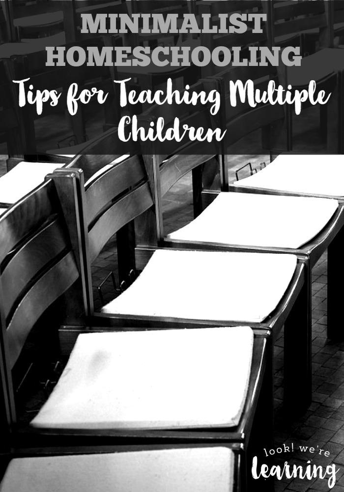Minimalist Homeschooling - Tips for Teaching Multiple Children