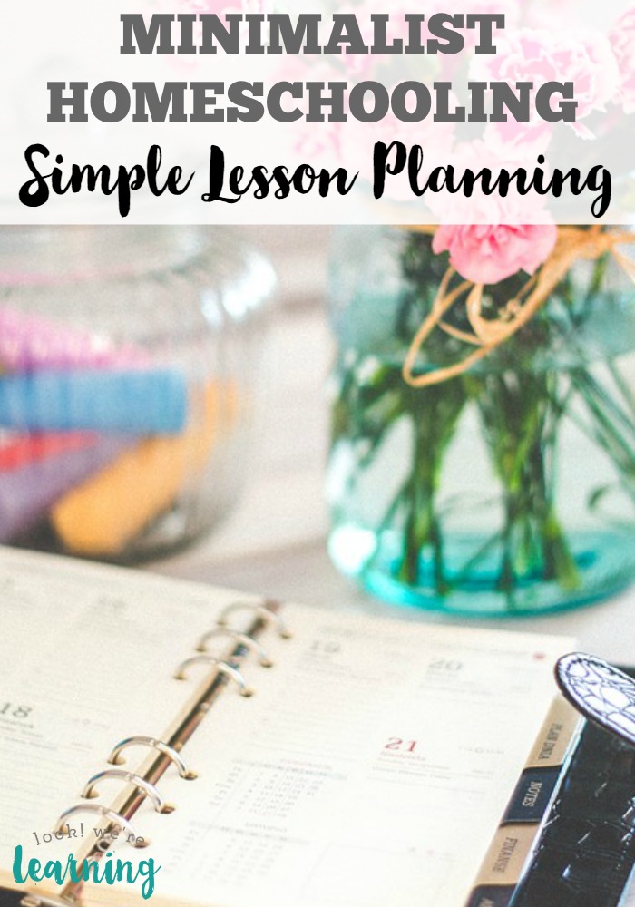 Simple Homeschool Lesson Planning