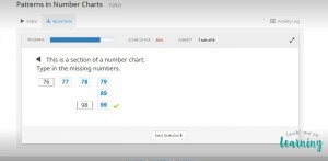 CTC Math Patterns in Number Charts Questions