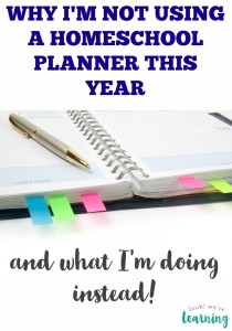 How to Homeschool Without a Planner @ Look! We're Learning!