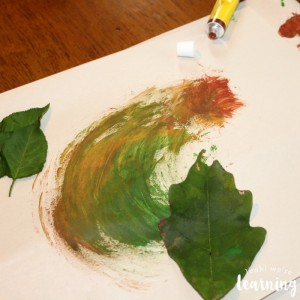 Leaf Painting with Kids Art Experience