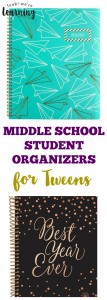Middle School Student Organizers for Tweens