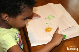 Painting with Leaves for Toddlers