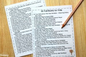 Printable Fall Booklist for Kids