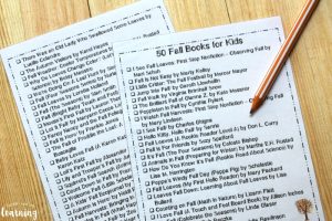 Printable Fall Books for Kids Booklist