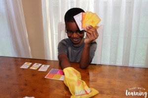 HoliMaths Multiplication Card Game Playing