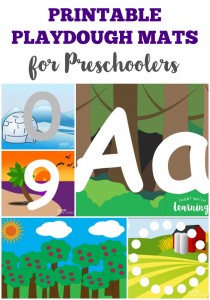 Make PreK fun with these Preschool Playdough Mats!