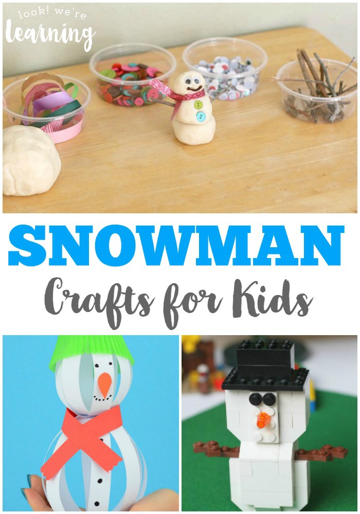 These easy snowman crafts for kids are perfect for exploring winter this year!