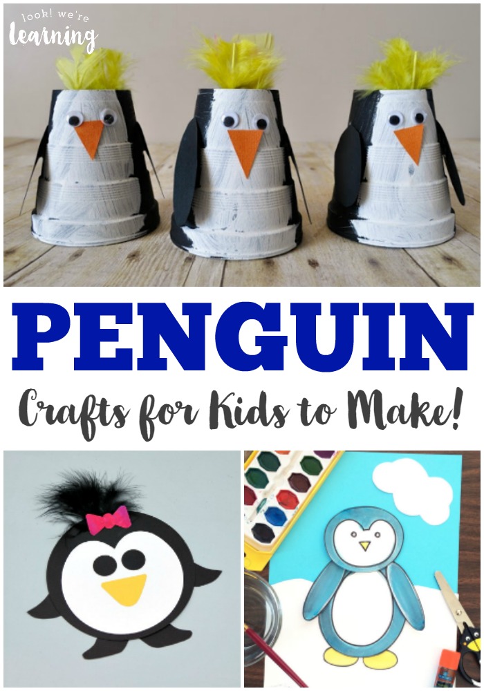 Make winter a fun crafting season with these adorable penguin crafts for kids!