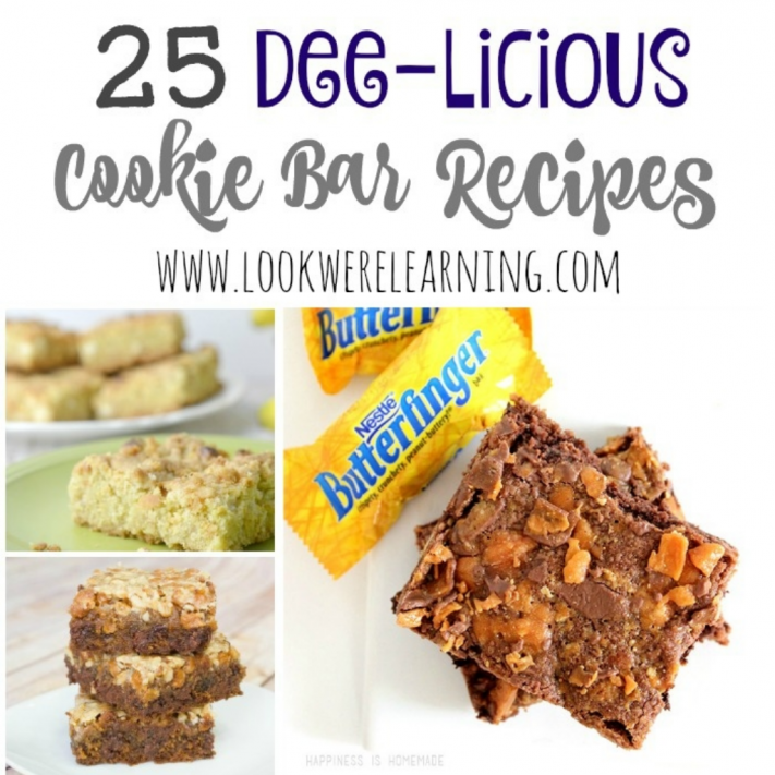 25 Delicious Cookie Bar Recipes - Look! We're Learning!