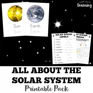 All About the Solar System Printable Pack