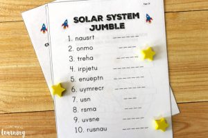 All About the Solar System Printable Science Unit for Kids