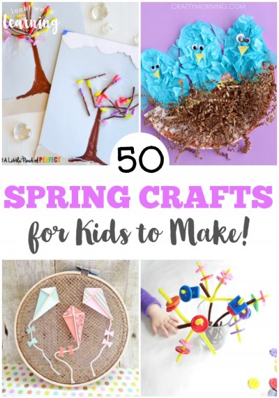 Get ready to welcome warmer weather with these fun spring crafts for kids to make!