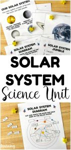 Learn about the members of the solar system with this printable All About the Solar System Unit for Kids! Such an awesome way to explore space with elementary ages!