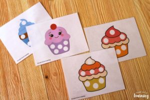 Printable Cupcake Playdough Mats
