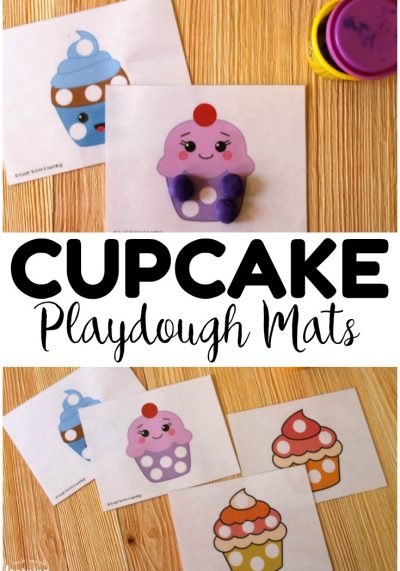 These printable cupcake playdough mats are perfect for building fine motor skills in preschoolers! Plus, they're adorable for a cupcake unit!
