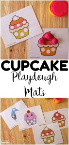Working on fine motor skills with your little ones? These printable cupcake playdough mats are a perfect fine motor skill builder for young children!