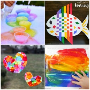 Beautiful and Easy Rainbow Crafts for Kids - Look! We're Learning!