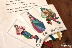DIY Shakespeare Twelfth Night Puppets