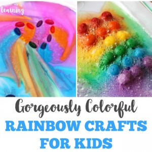 Gorgeously Colorful Rainbow Crafts for Kids - Look! We're Learning!