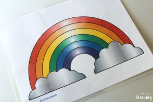 Rainbow Playdough Mats