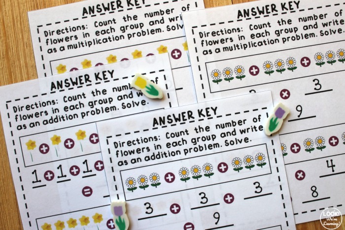 Repeated Addition Worksheets for Early Grades
