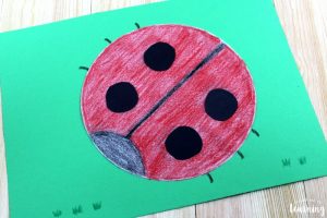 Cute Coffee Filter Ladybug Craft for Kids