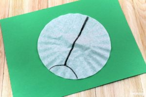 Easy Coffee Filter Ladybug Craft