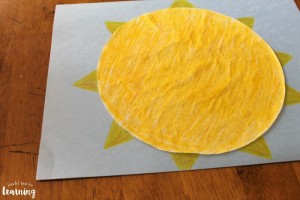 Easy Coffee Filter Sun Craft for Toddlers