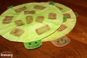 Easy Coffee Filter Turtles Craft