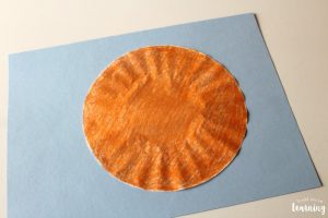 Making a Coffee Filter Basketball Craft