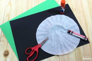 Making a Coffee Filter Ladybug Craft
