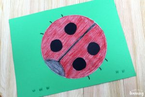 Making an Easy Coffee Filter Ladybug Craft