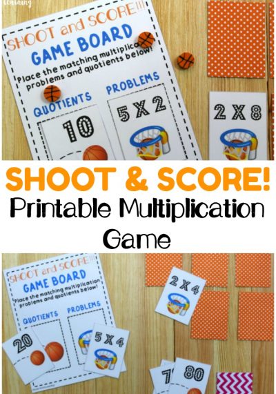 Practice multiplying by twos, fives, and tens with this fun, hands-on basketball themed printable multiplication game! Perfect for skip counting fluency!