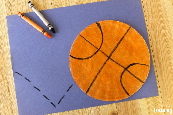 Quick and Simple Coffee Filter Basketball Craft