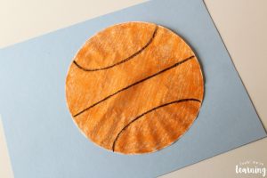 Simple Coffee Filter Basketball Craft