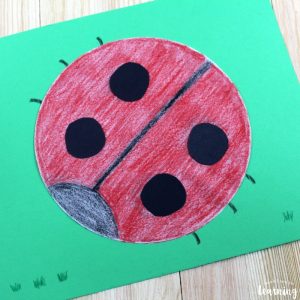 Simple Coffee Filter Ladybug Craft for Kids