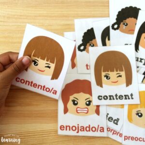 Spanish Emotions Flashcards for Kids