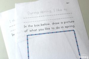 Spring Creative Writing Prompts for Preschoolers