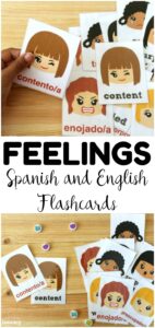 These printable Spanish feelings flashcards are wonderful for ESL students, Spanish class, and early learners! Great for literacy centers!