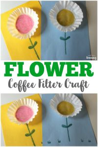 This super easy coffee filter flower craft is a perfect spring project for little ones!