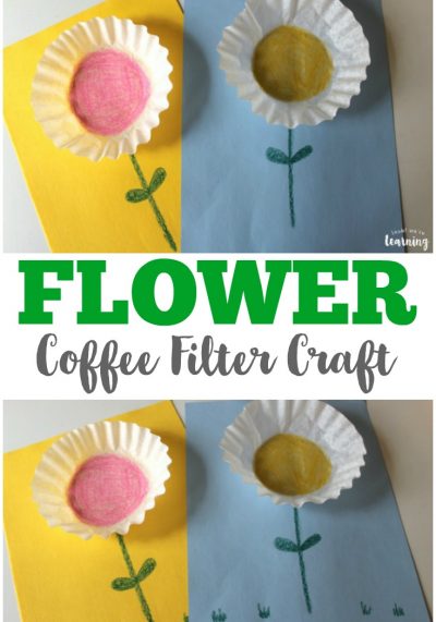 This super easy coffee filter flower craft is a perfect spring project for little ones!