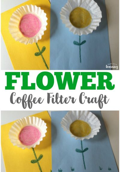 This super easy coffee filter flower craft is a perfect spring project for little ones!