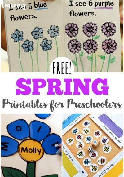Work on essential early childhood skills with these free spring printables for preschoolers!