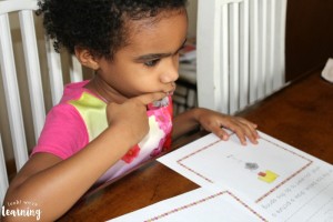 Working on Storywriting with Preschoolers