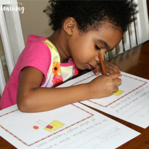Writing about Spring with Preschoolers