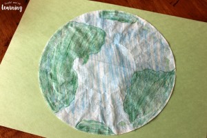 Coffee Filter Earth Craft Project