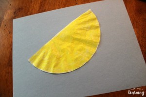 Coffee Filter Umbrella Craft for Kids