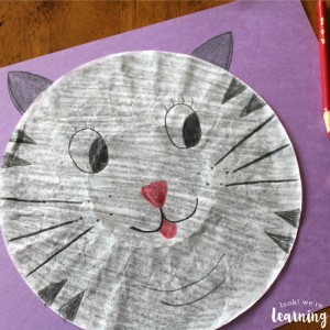 Cute Coffee Filter Cat Craft